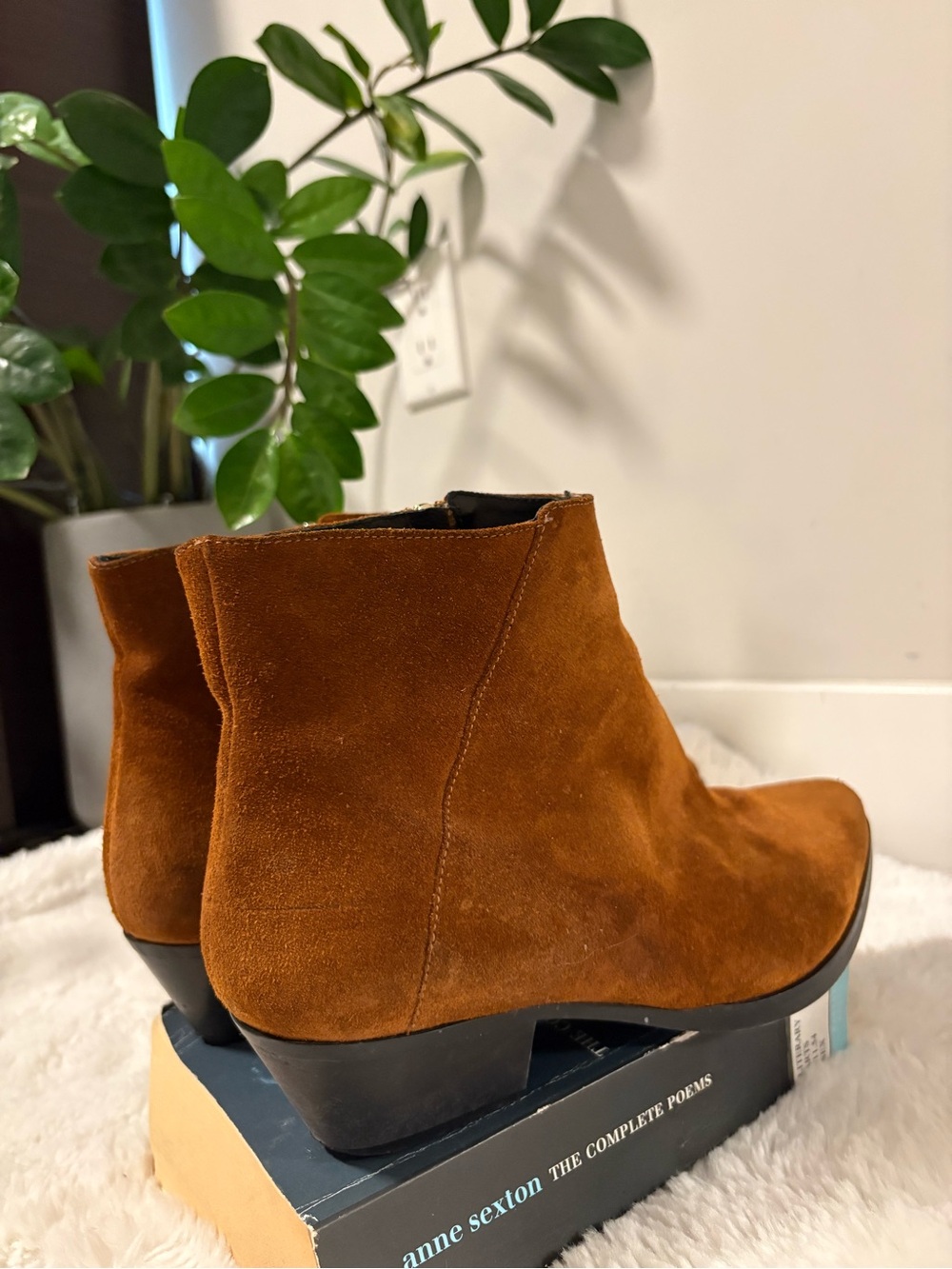 Grigiarancio Italian Leather Booties – Fox Red Suede – EU 39 / US 9